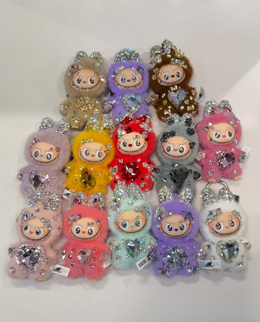 Bedazzling Service: Swarovski Crystals Letters MONSTERs PFL♡ Bling Rhinestone Customization💎
