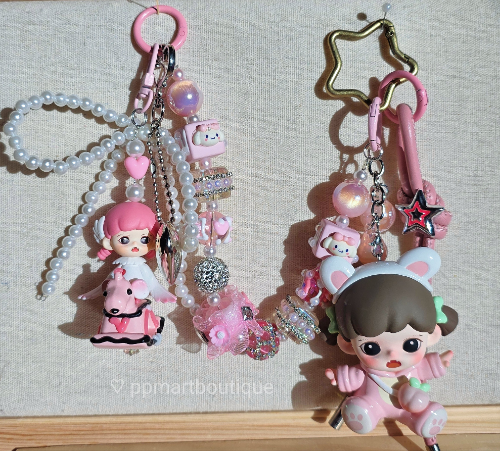 Pink Ballerina-Inspired Aesthetic Bag Charm