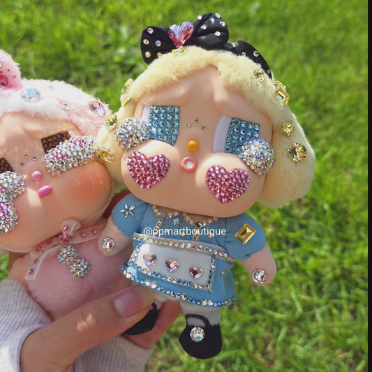 Bedazzled Service ♡ Swarovski Alice & Bunny 🐰 Crying Again Lovely 💎✨️