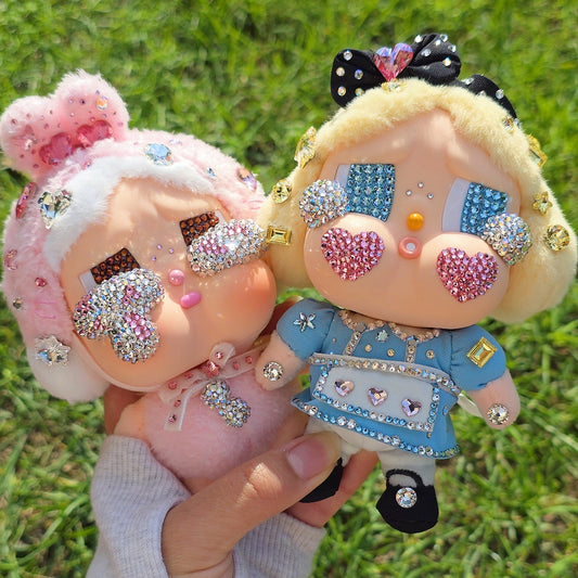 Bedazzled Service ♡ Swarovski Alice & Bunny 🐰 Crying Again Lovely 💎✨️
