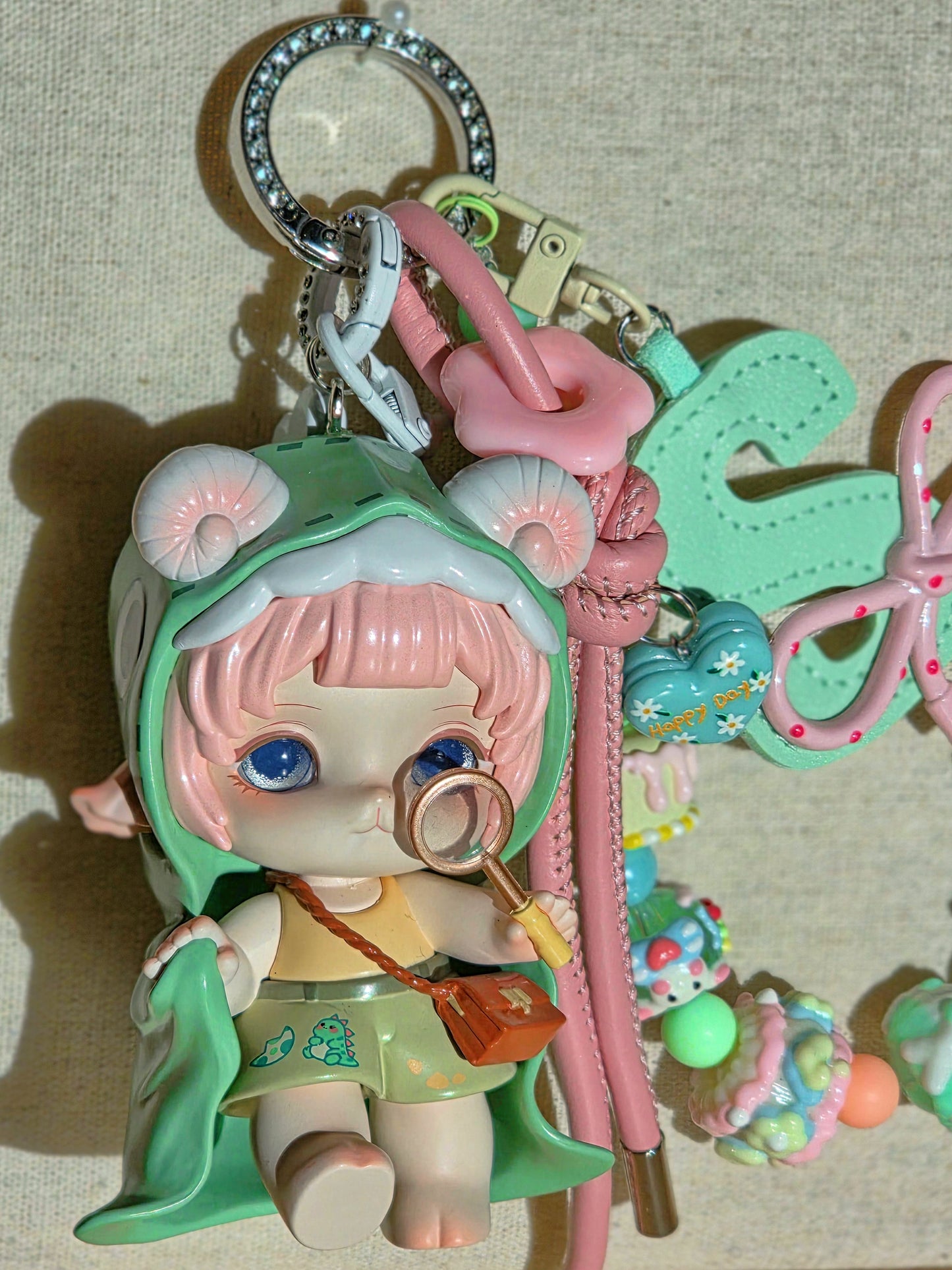 Fresh Mint Green Aesthetic Bag Charm