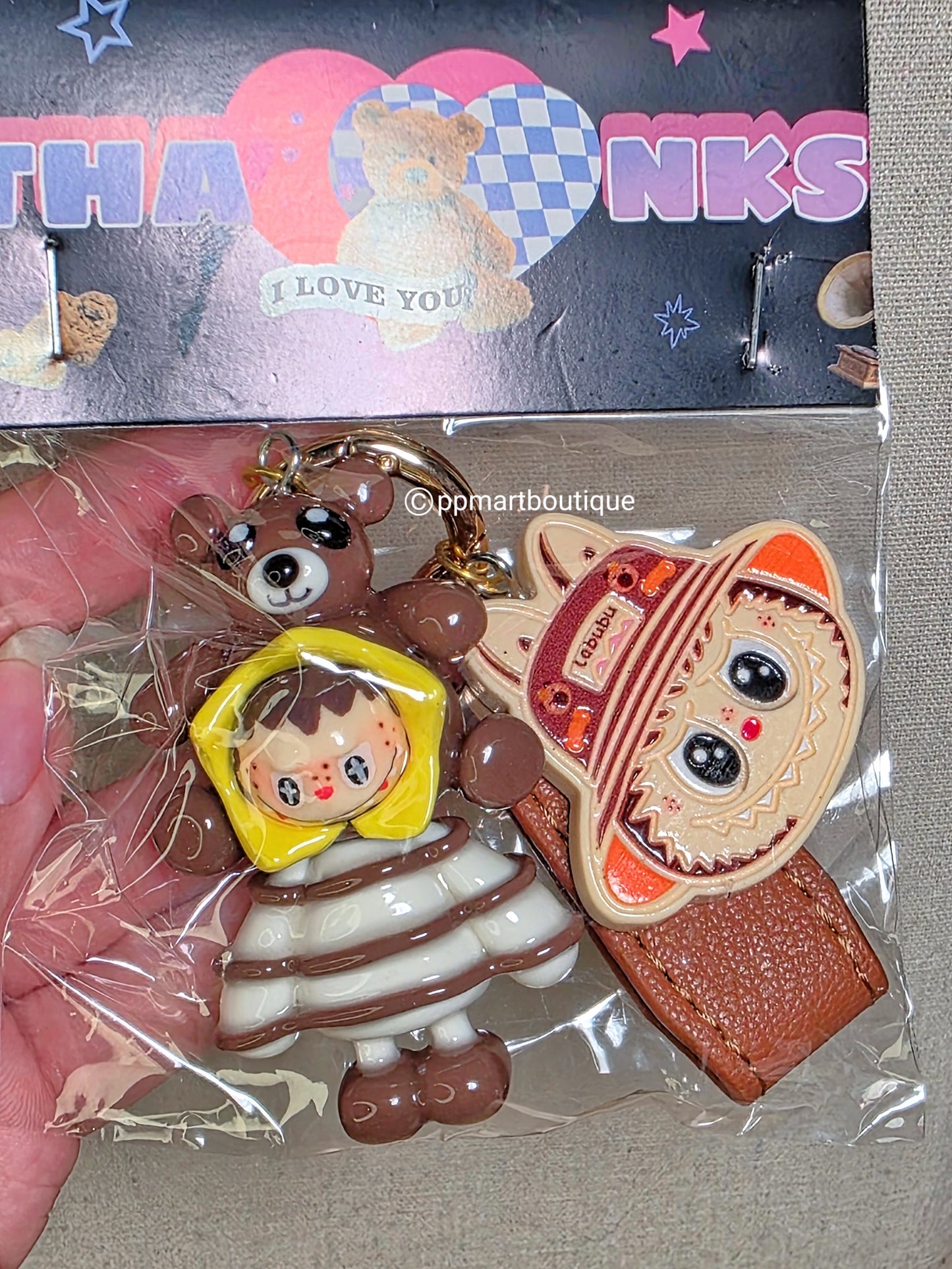 Kawaii clay Art Figure Keychain Mini Size