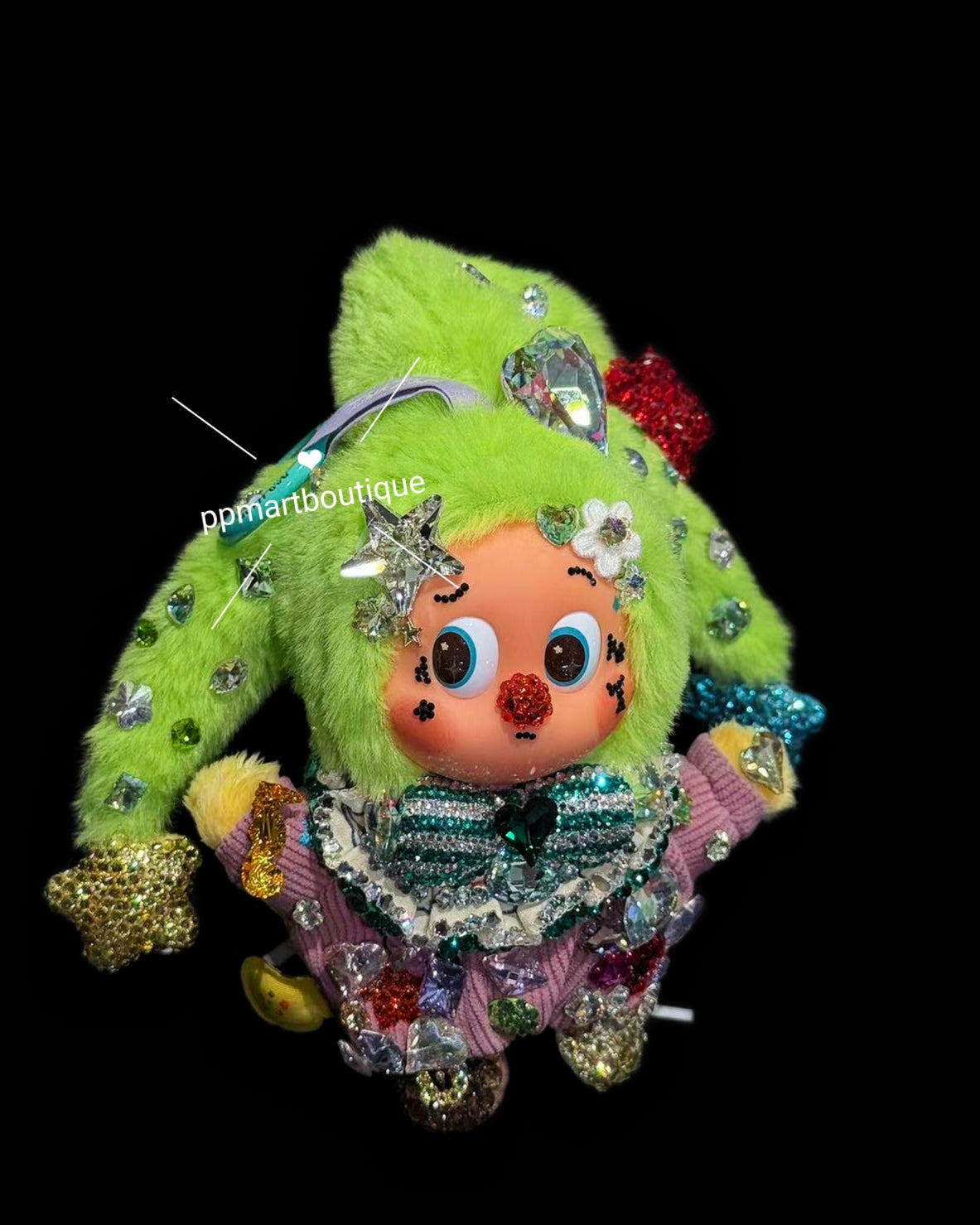 Bedazzling Service ♡ WHY SO SERIOUS Series Halloween 🎃Plush Pendant Full Swarovski Crystal 💎