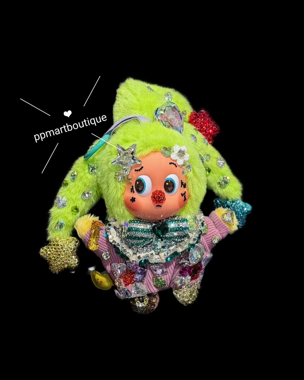 Bedazzling Service ♡ WHY SO SERIOUS Series Halloween 🎃Plush Pendant Full Swarovski Crystal 💎
