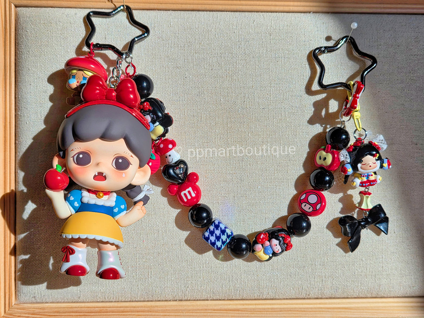 Romantic And Lovely Princess Look In Red Themed Bag Charm