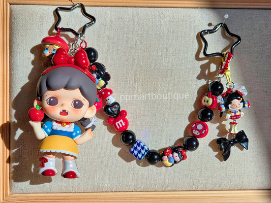 Romantic And Lovely Princess Look In Red Themed Bag Charm
