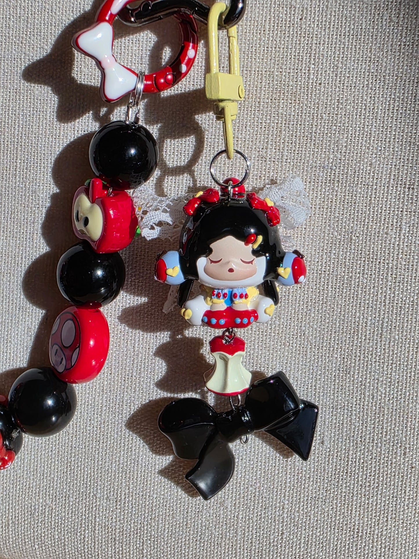 Romantic And Lovely Princess Look In Red Themed Bag Charm