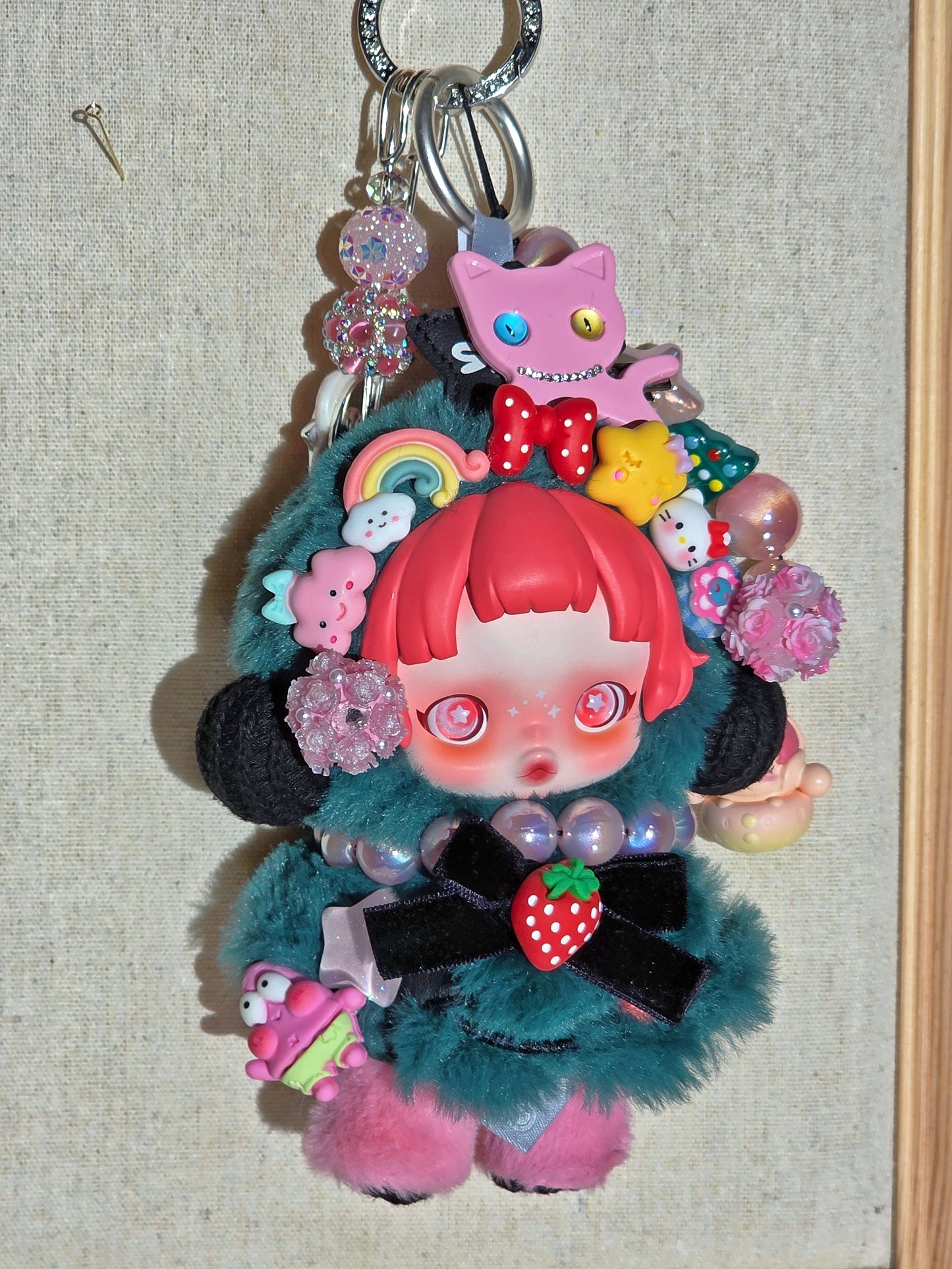 Maximalist Rainbow Palette, Bold High-Saturation Aesthetic Bag Charm+ Mini Figure Chain