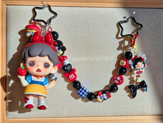 Romantic And Lovely Princess Look In Red Themed Bag Charm
