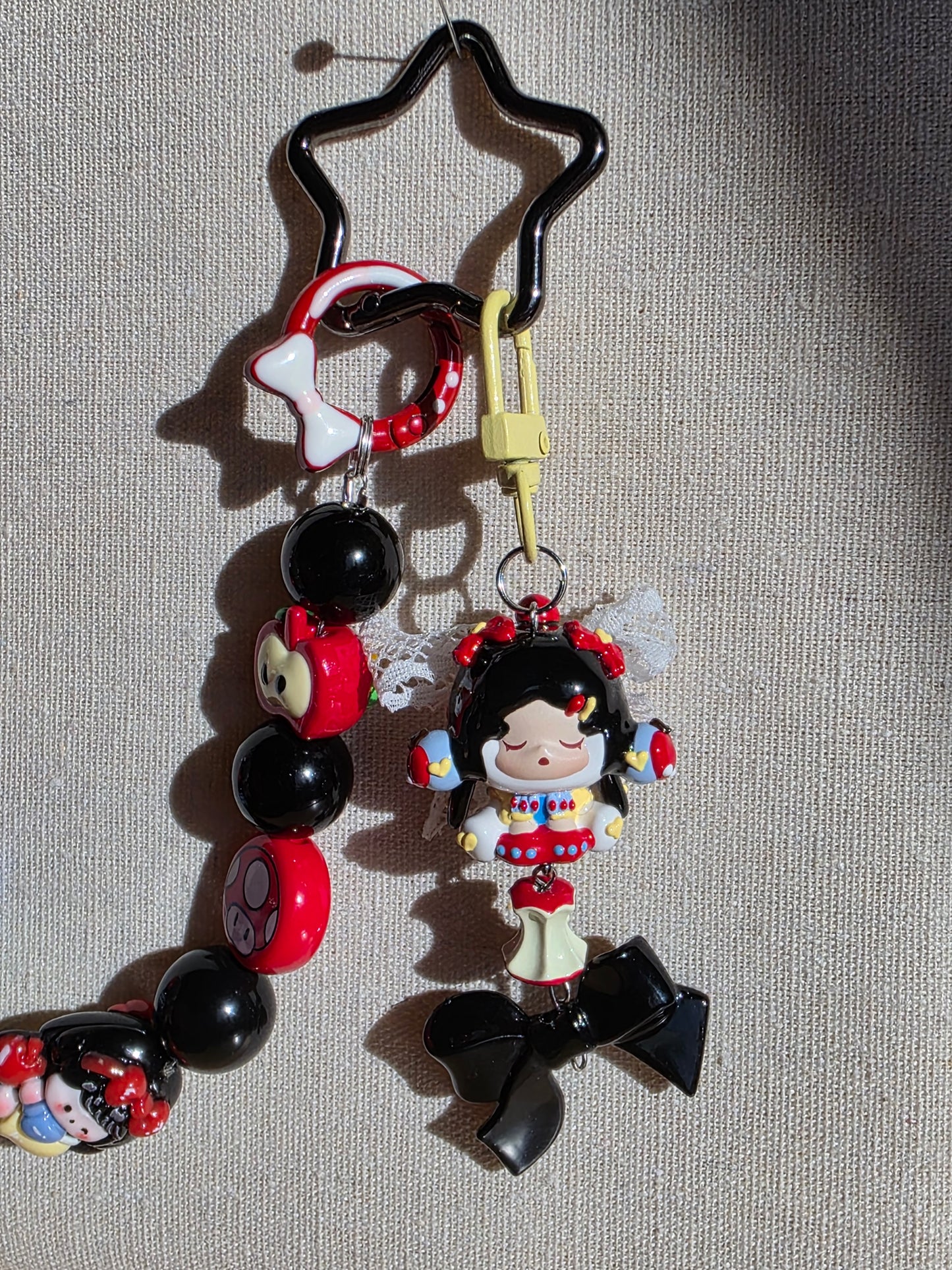Romantic And Lovely Princess Look In Red Themed Bag Charm