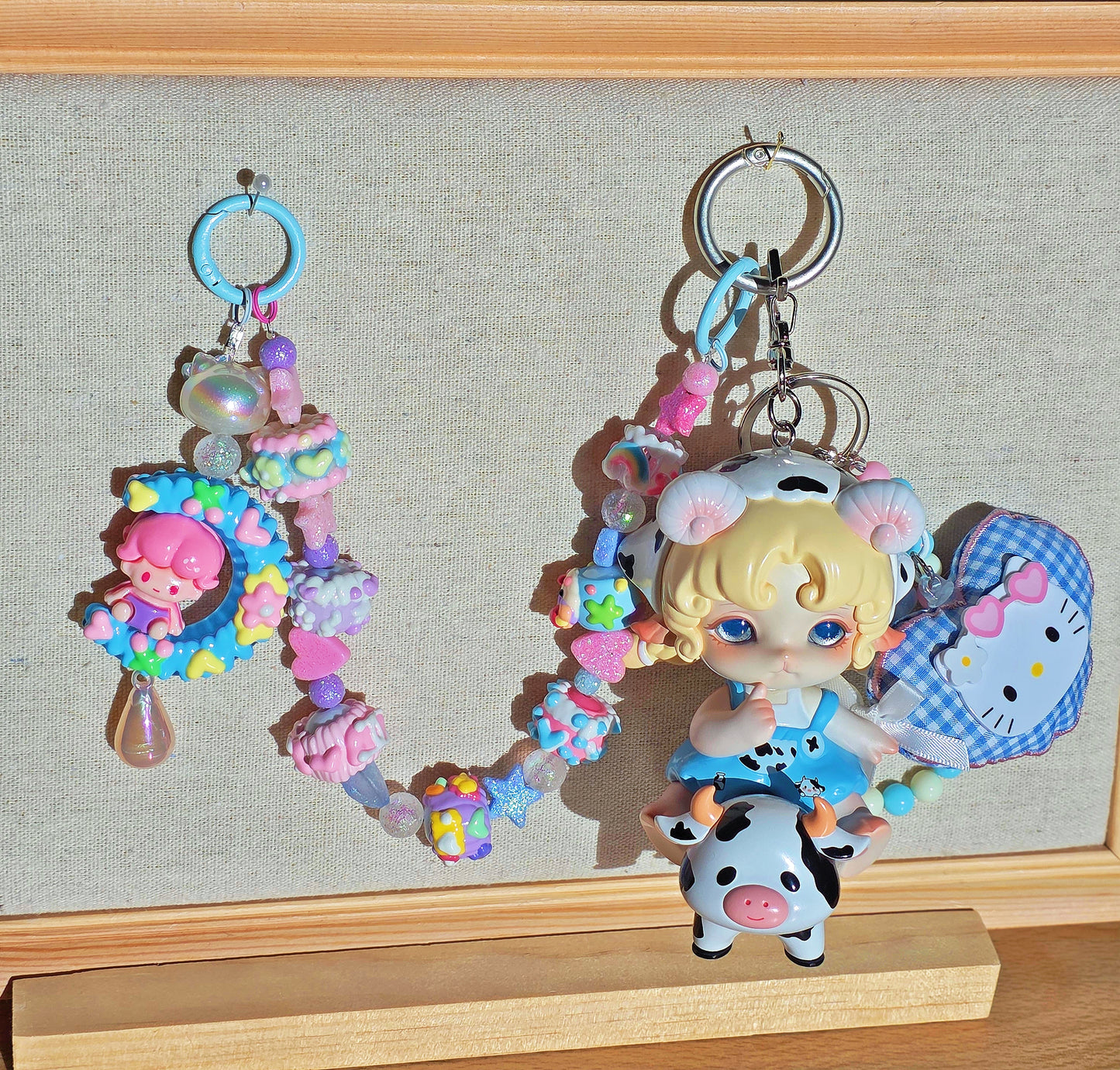 Sky Blue Countryside Romance Vibes Bag Charms