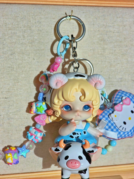 Sky Blue Countryside Romance Vibes Bag Charms
