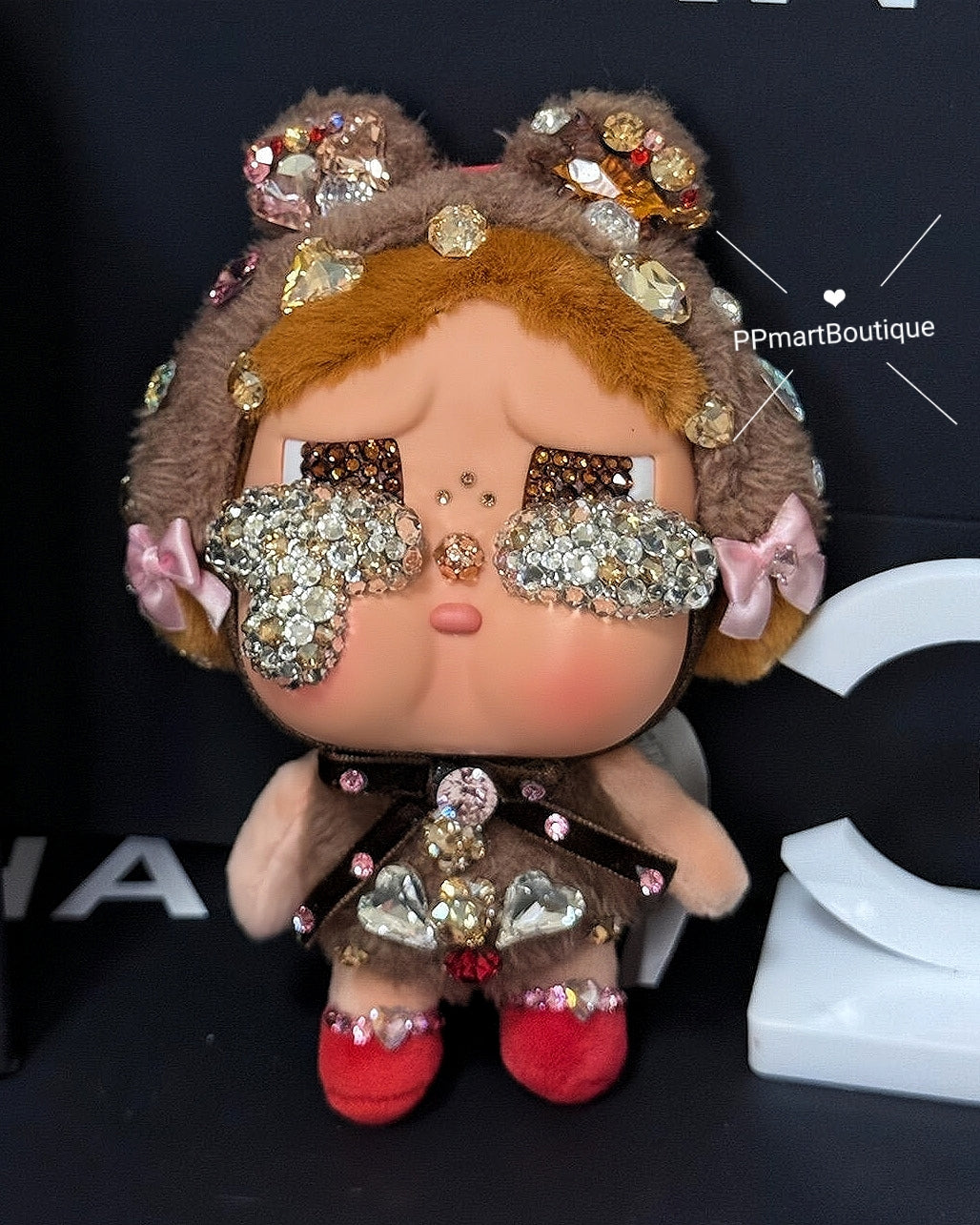 Bedazzling Service ♡ Crybaby Brown Crying Again Plush Pendant