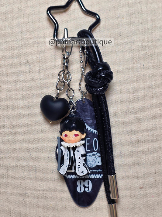 Handcrafted Beaded Keychains - Kawaii Mini Figure