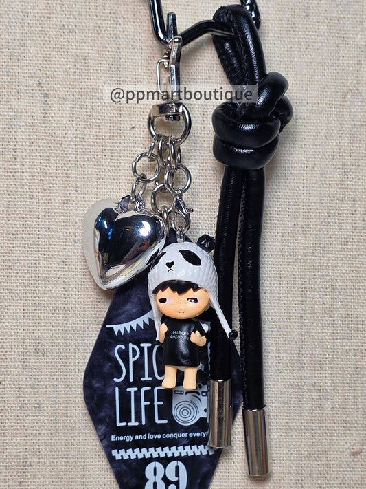 Handcrafted Beaded Keychains - Kawaii Mini Figure