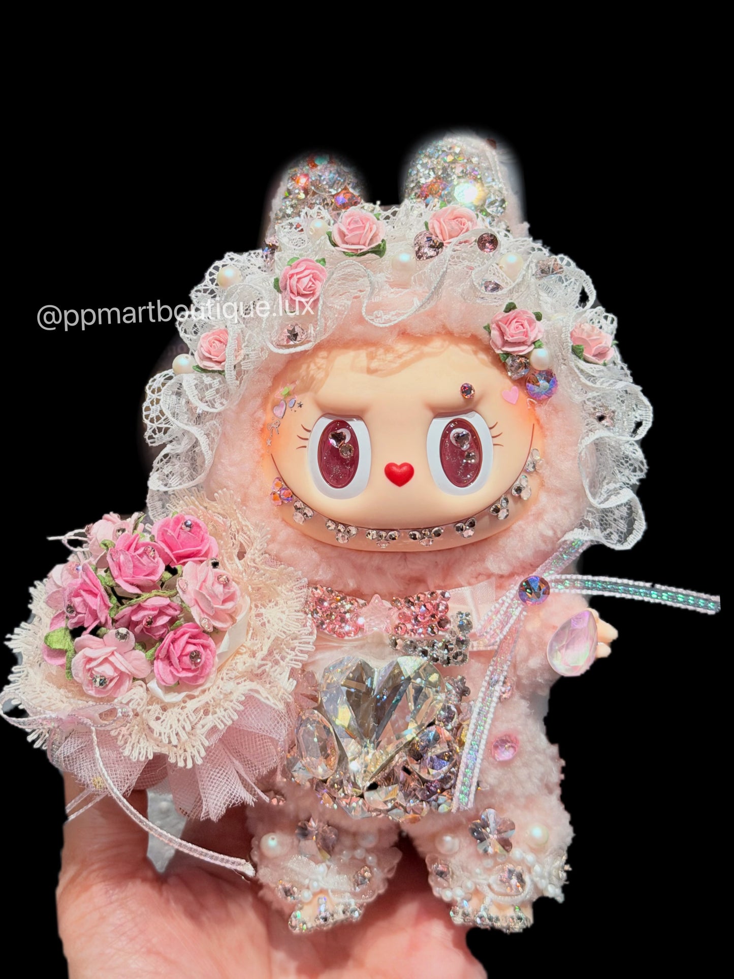 <LUXURY GIFT> Bedazzling Service ♡MOKOKO❣️Close To Sweet Vinly Plush 38cm