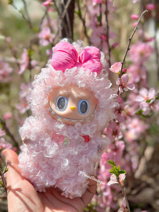 Custom Labubu Handcrafted - Peach Blossom🌸