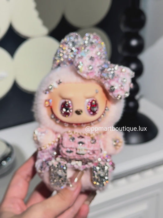 Bedazzling Service ♡DADA Pink Tweed Jacket with Mini Bag Luxury Gift