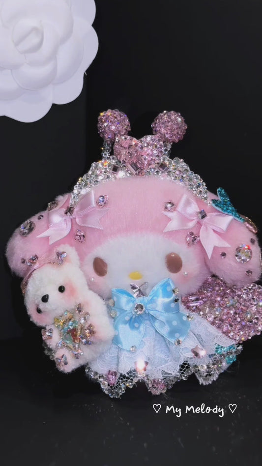 [💎🪽WINGS] Bedazzling Service ♡ A Bouquet of Pink Romance Plush Toy