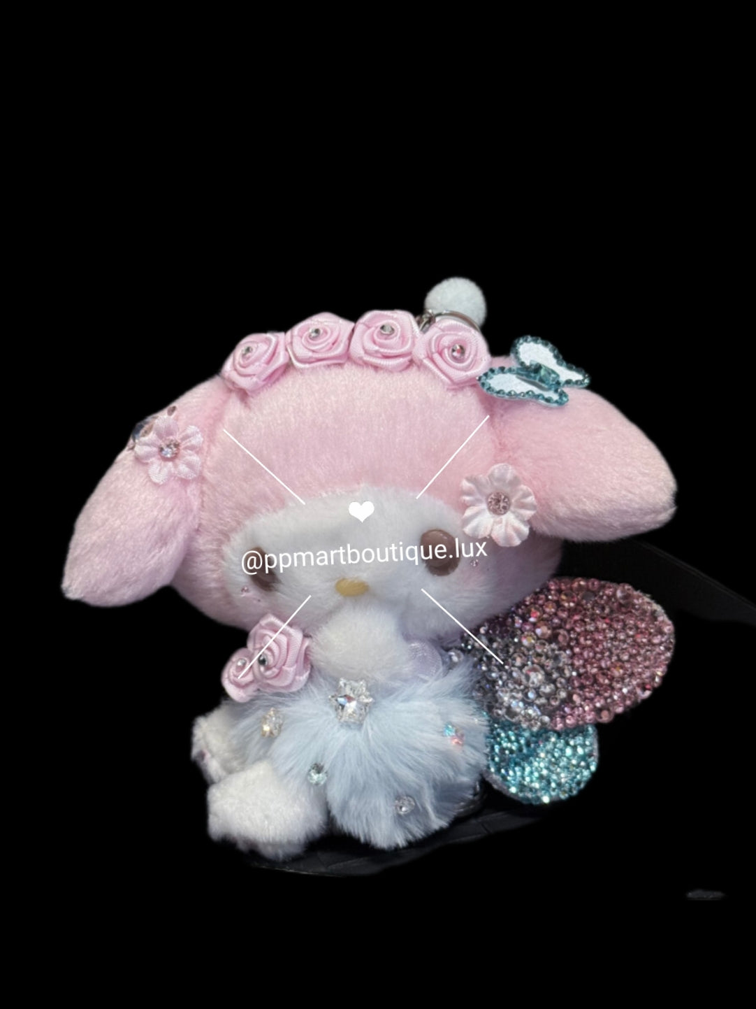 [💎🪽WINGS] Bedazzling Service ♡ A Bouquet of Pink Romance Plush Toy