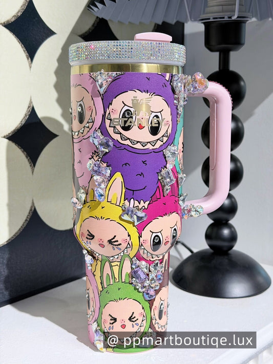 <Christmas Gifts> Bling Swarovski Crystals Custom Thermal Travel Cup