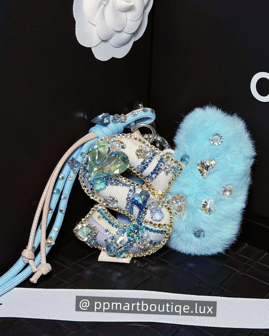 Handmade Designer Bag Charm Pin for love Letter S