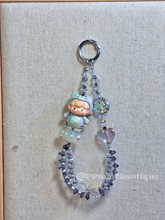 Baby Billie Mini Figure Beaded Keychain