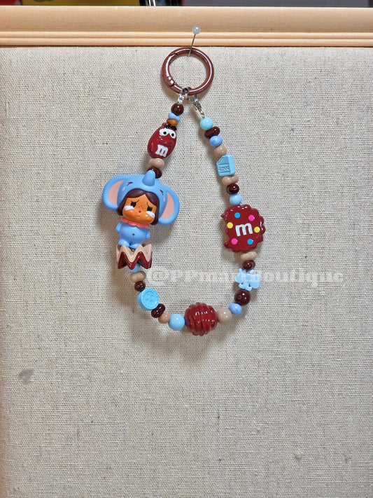 Crybaby Thai Popbean Beaded Keychain