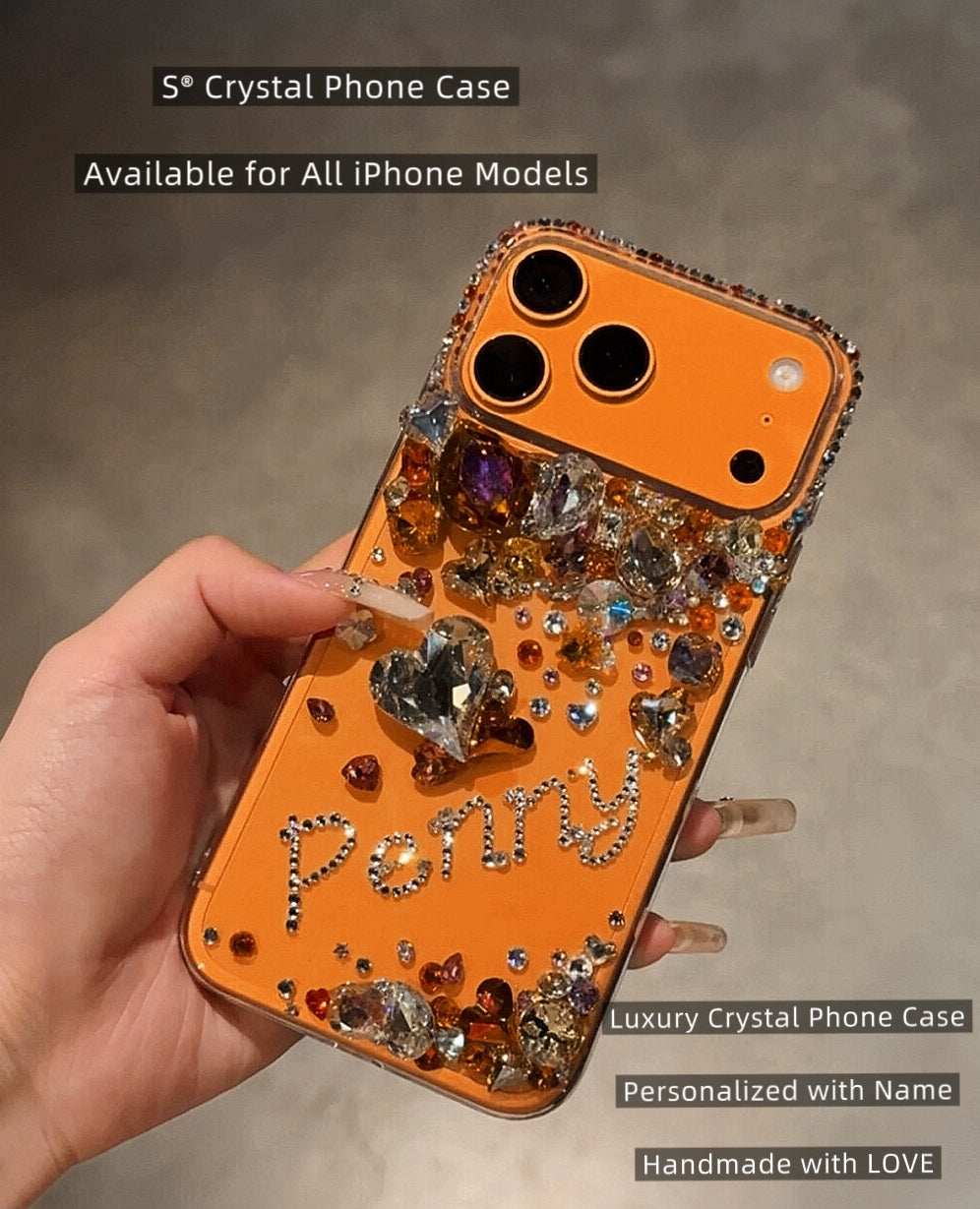 Custom Swarovski® Crystal Phone Case NAME Design