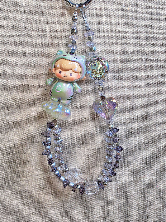Baby Billie Mini Figure Beaded Keychain