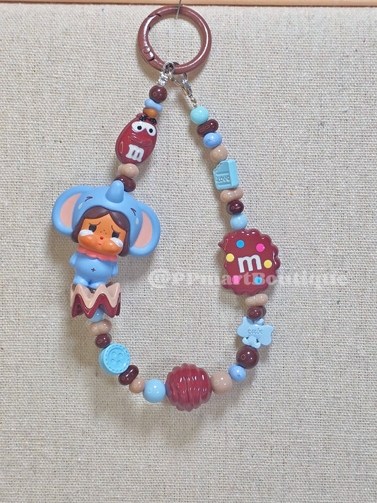 Crybaby Thai Popbean Beaded Keychain
