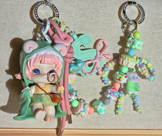 Fresh Mint Green Aesthetic Bag Charm