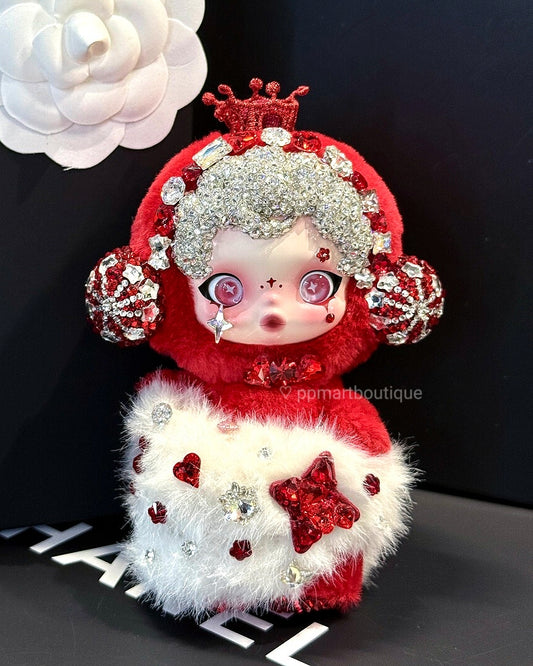 Bedazzling Service ♡ Secret Winter Symphony ♥️ Bold Red & White Palette Swarovski Handmade Custom