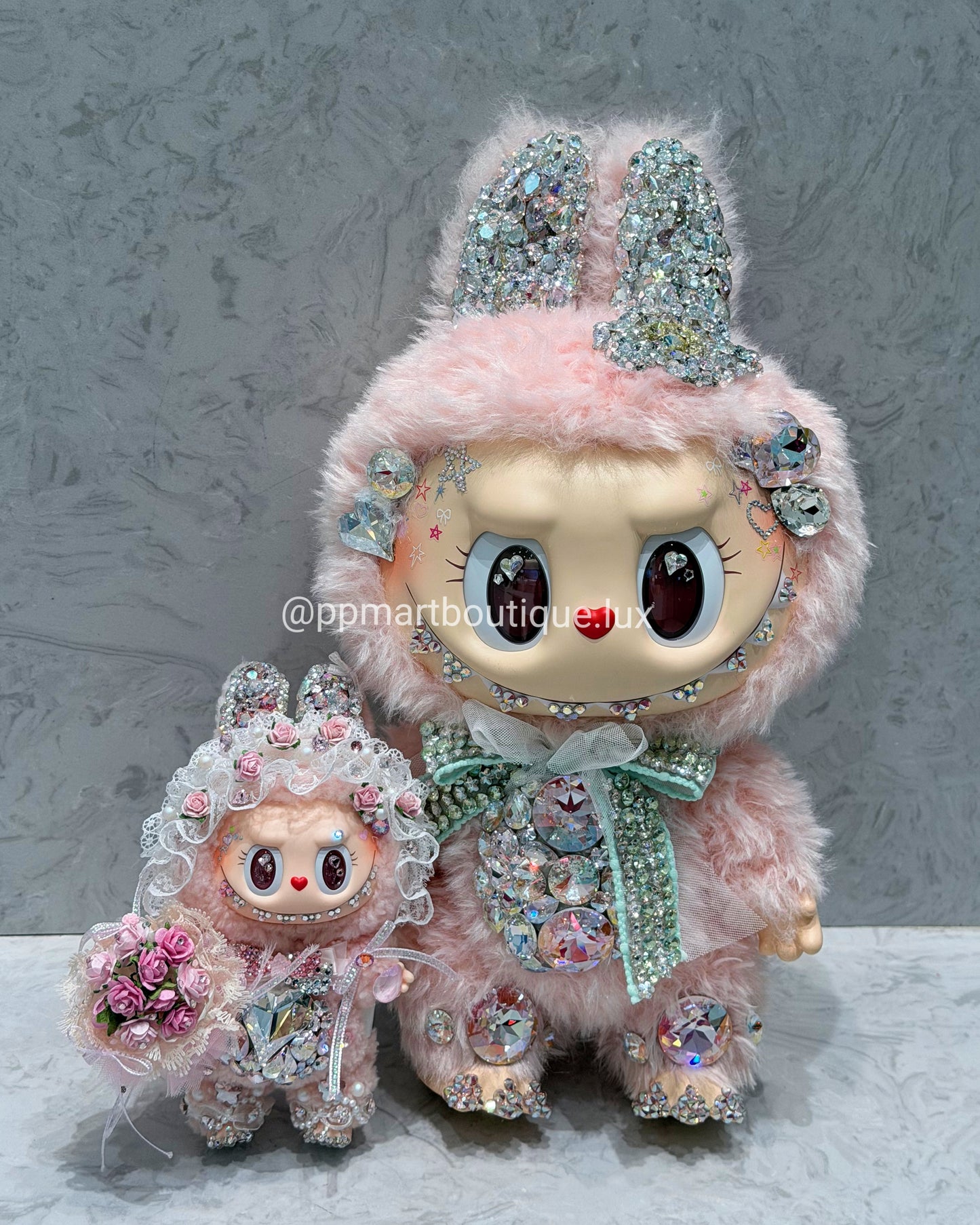 <LUXURY GIFT> Bedazzling Service ♡MOKOKO❣️Close To Sweet Vinly Plush 38cm
