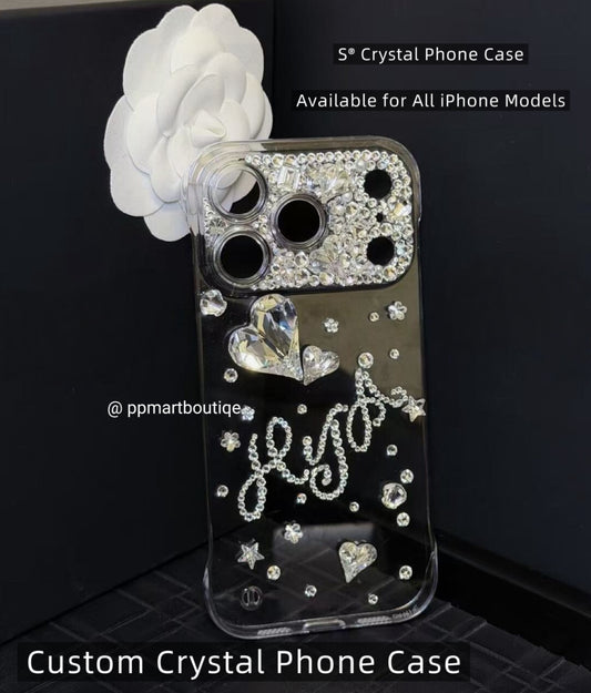Custom Swarovski® Crystal Phone Case NAME Design