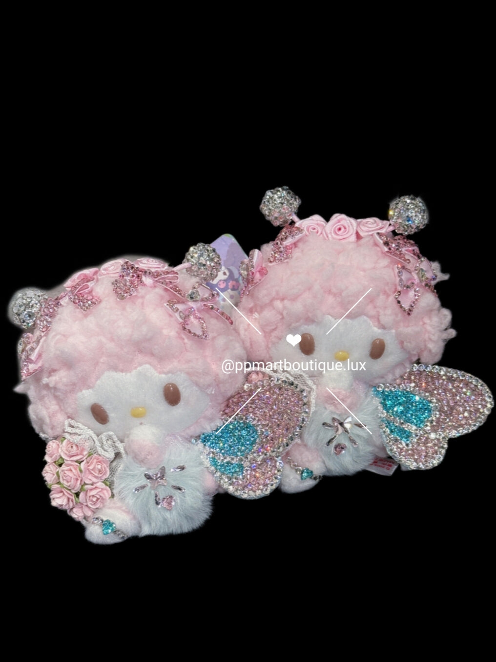 [💎🪽WINGS] Bedazzling Service ♡ A Bouquet of Pink Romance Plush Toy